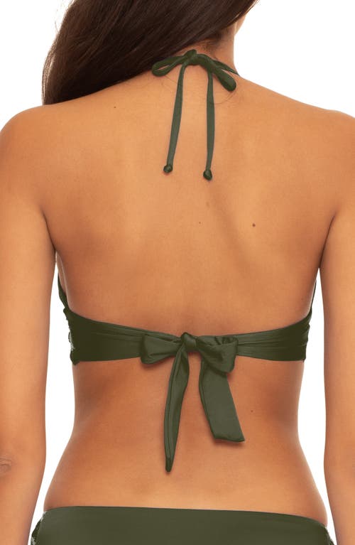 Becca Delilah Triangle Bikini Top In Cactus