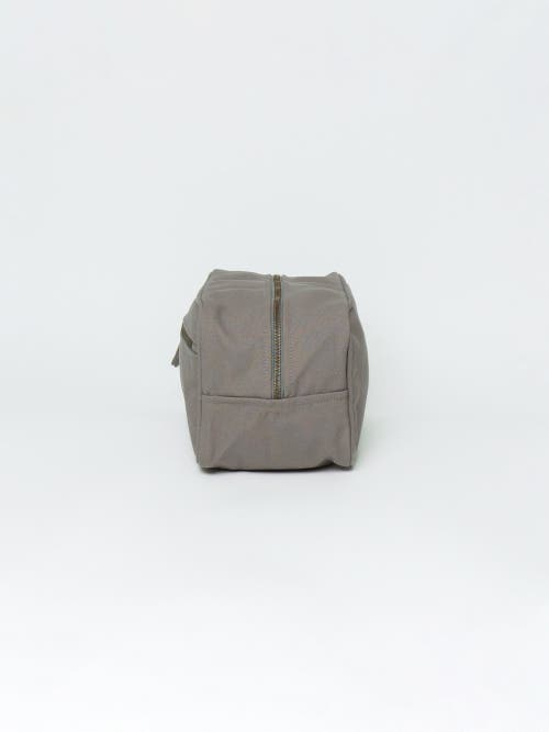Terra Thread Organic Cotton Toiletry Bag In Cloud Grey