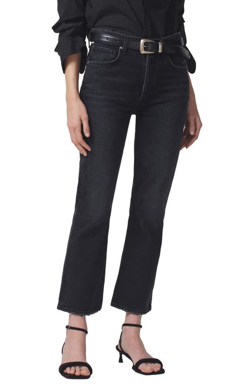 Citizens of Humanity Isola Frayed Crop Bootcut Jeans Stormy at Nordstrom,