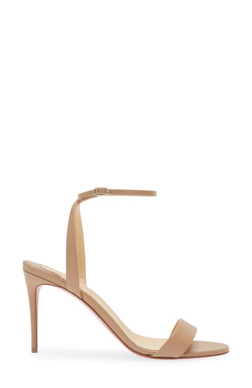 Christian Louboutin Womens Nude Loubigirl 100 Leather Heeled Sandals In Beige