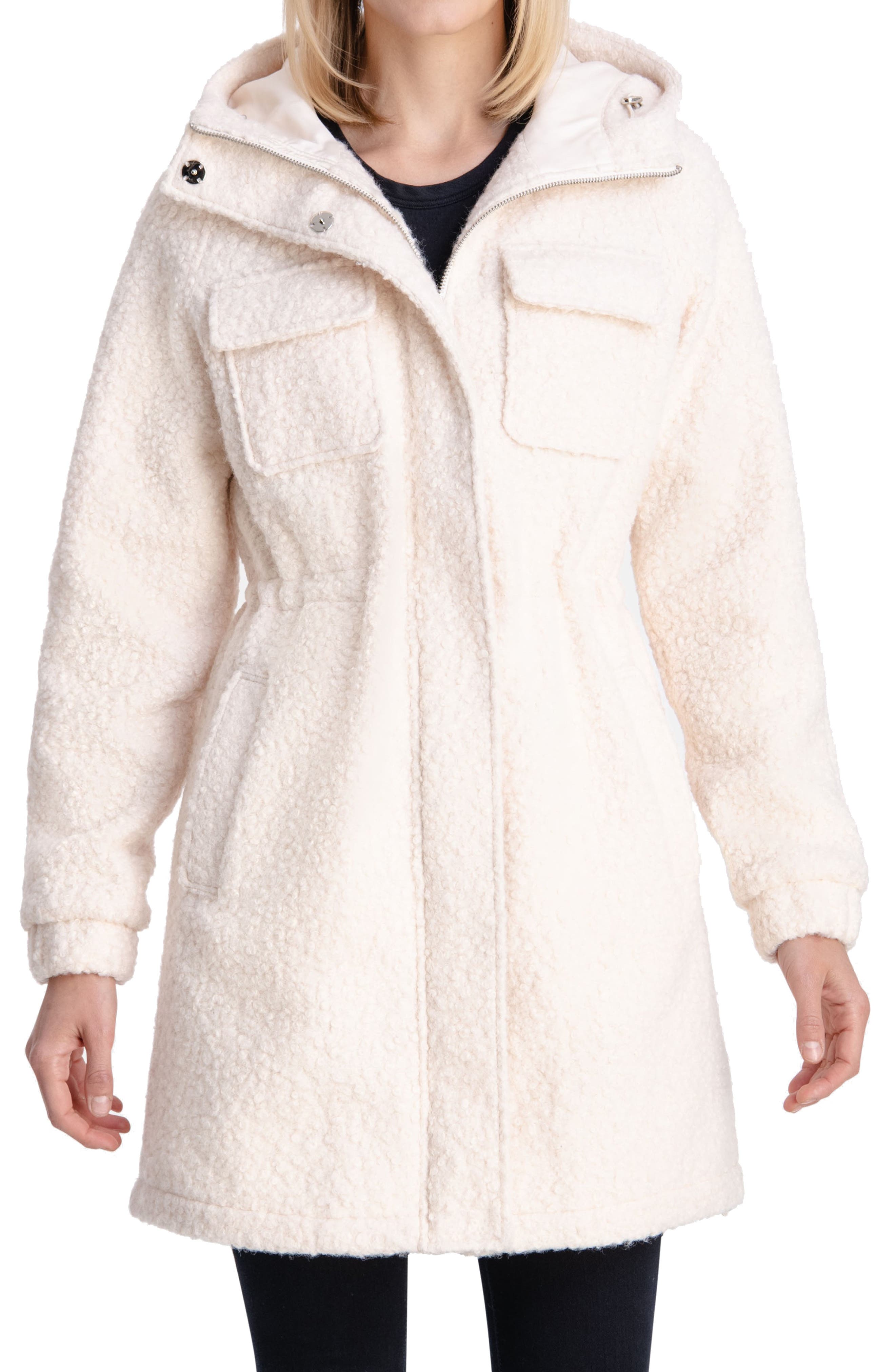 womens hooded smart coat