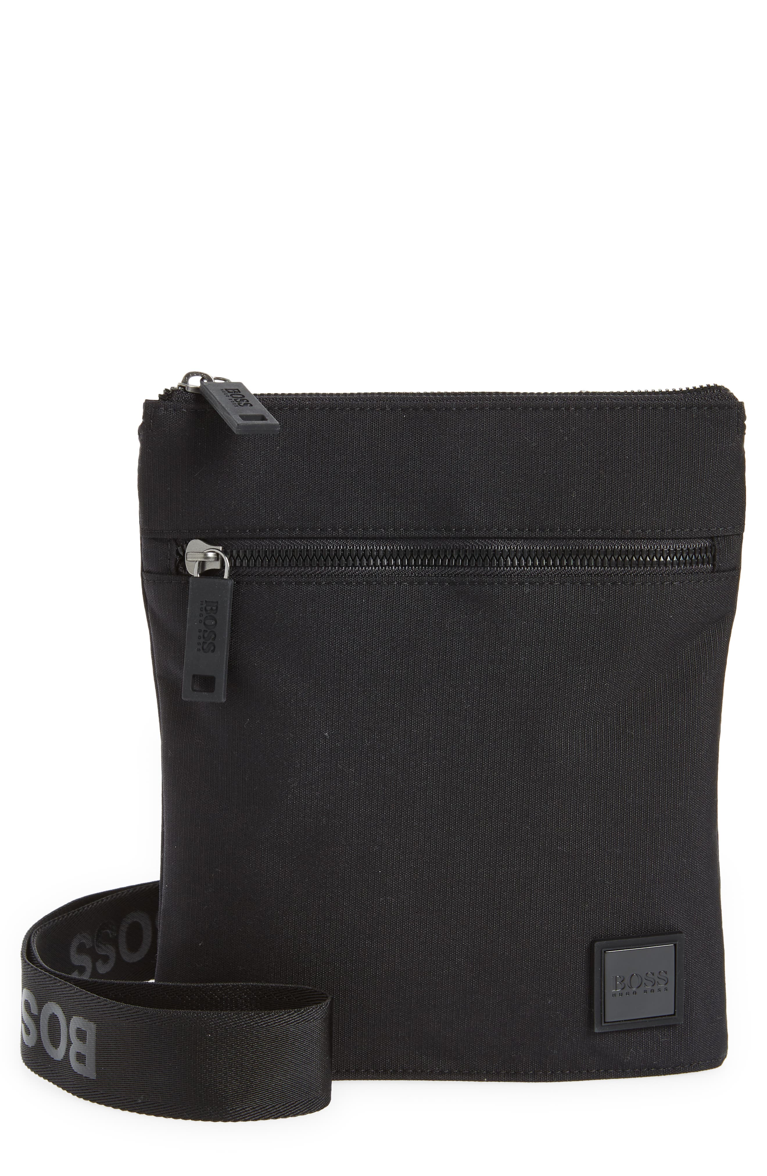 black envelope belt bag