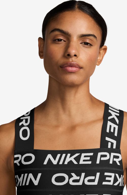 Shop Nike Pro Bandage Tank In Black/white