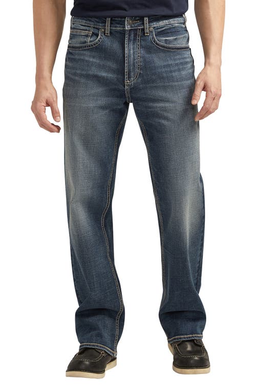 Shop Silver Jeans Co. Gordie Relaxed Straight Leg Jeans In Indigo