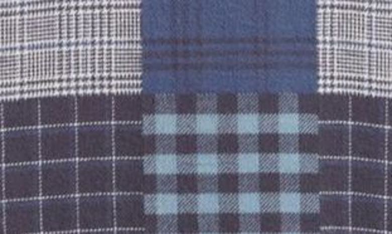 Shop Rails Banton Patchwork Print Cotton Button-up Shirt In Blue Patchwork