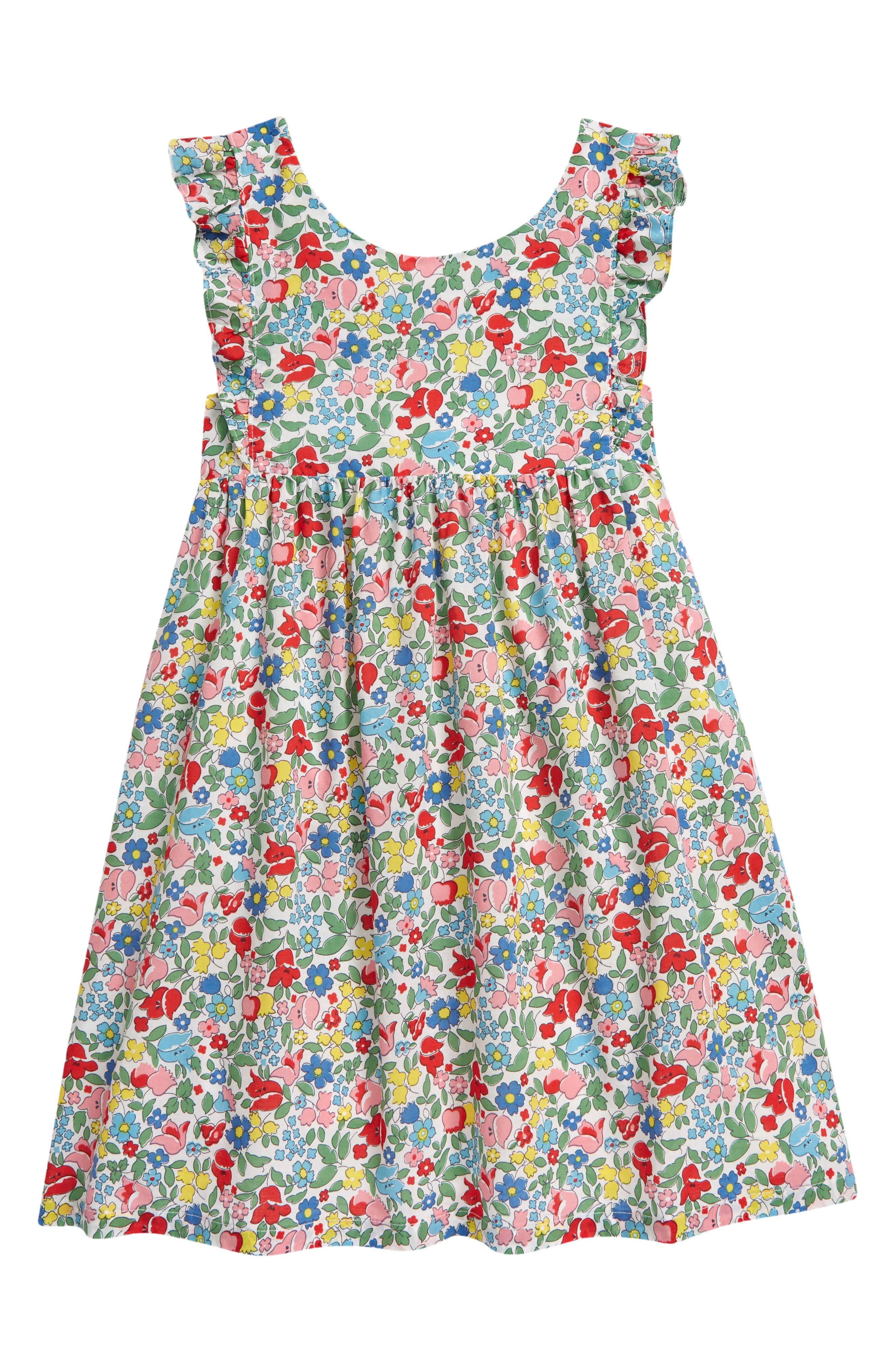 Mini Boden Kids' Bow Back Pinfore Dress 