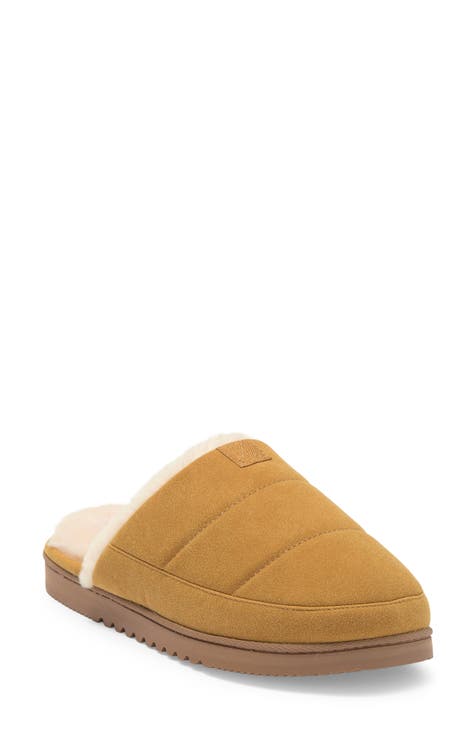 Keegan Faux Fur Lined Quilted Scuff Slipper (Men)