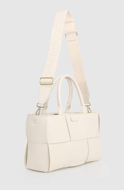 Belle & Bloom Long Way Home Woven Tote In Cream