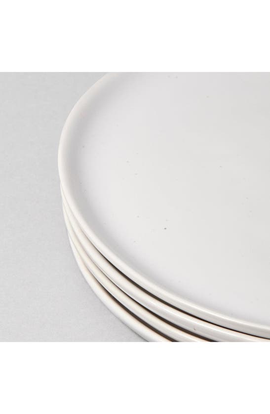 Shop Fable The Salad Set Of 4 Plates In Speckled White