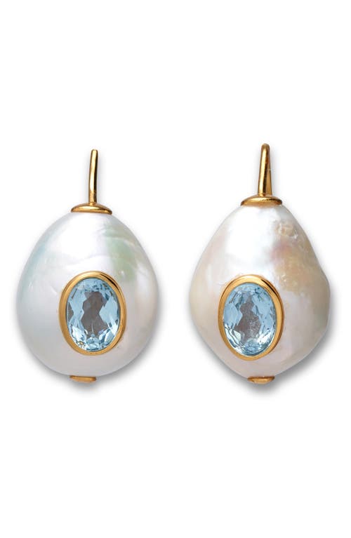 Freshwater Pearl Drop Earrings in Multi