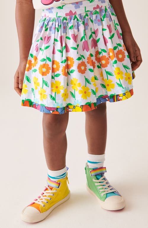 Little Bird Kids' Floral Reversible Cotton Skirt Pink at Nordstrom,