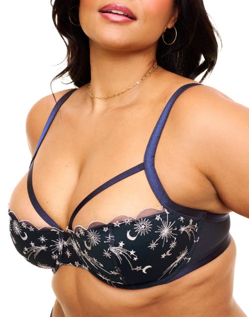 Shop Adore Me Estelle Contour Balconette Bra In Dark Blue