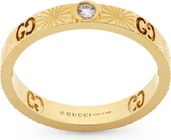 Gucci Icon Star Ring in Yellow Gold