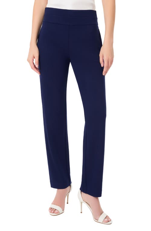 Shop Jones New York High Double Waist Pants In Pacific Navy