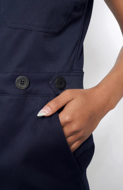 Wildfang The Essential Sleeveless High Waisted Coverall In Navy