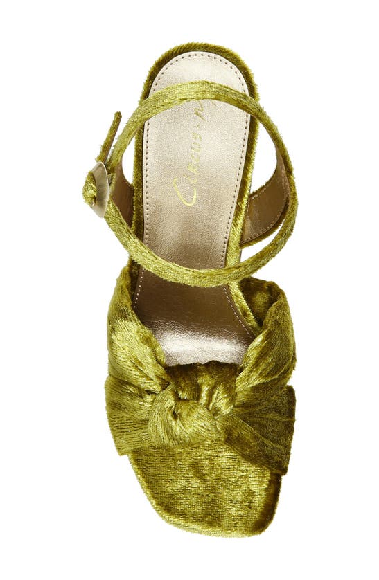 Circus Ny Audrea Platform Sandal In Chartreuse