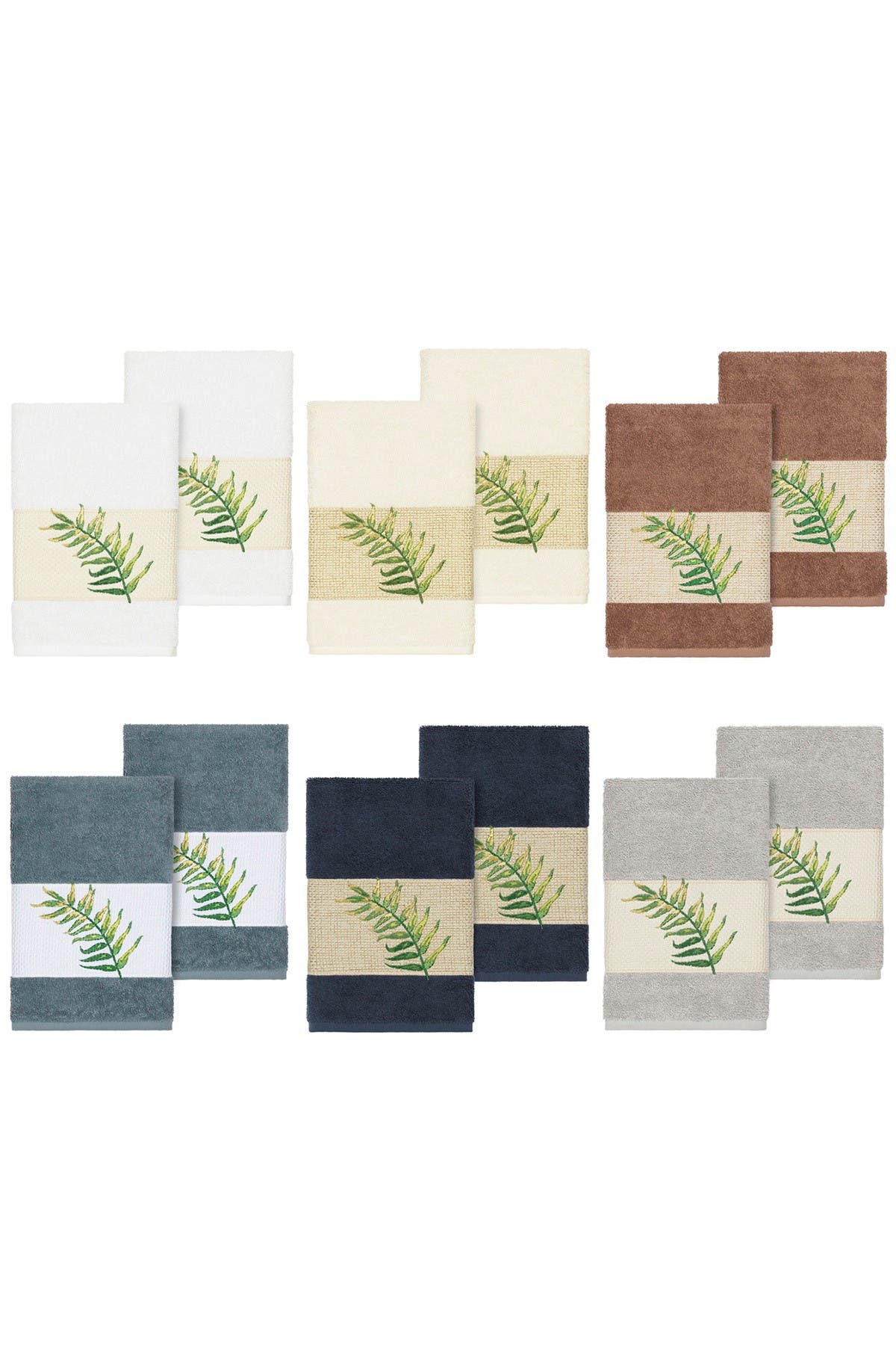 Linum Home Zoe Embellished Hand Towel