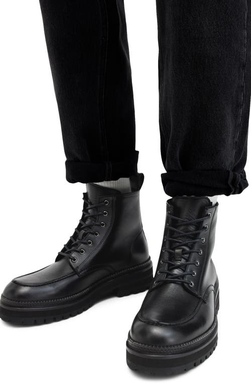 Shop Allsaints Castle Lug Sole Boot In Black