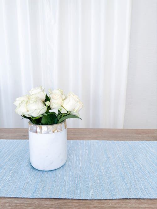 Anaya Bay View Indoor Outdoor Table Runner In Blue
