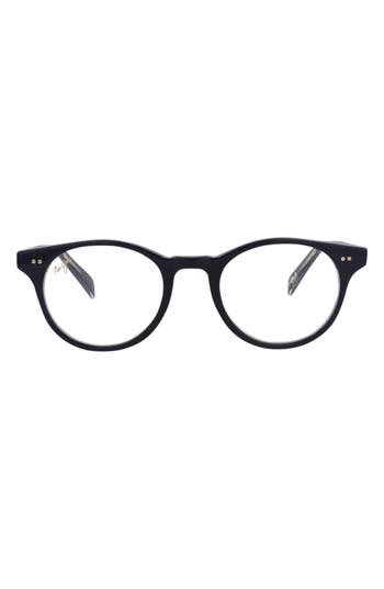 Maui Jim 47mm Round Optical Frames In Navy Transparent
