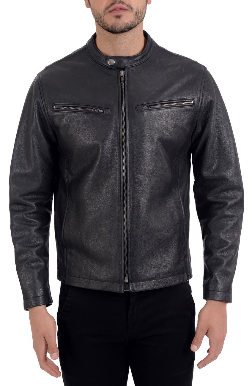 Frye | Racer Crackle Leather Jacket | Nordstrom Rack