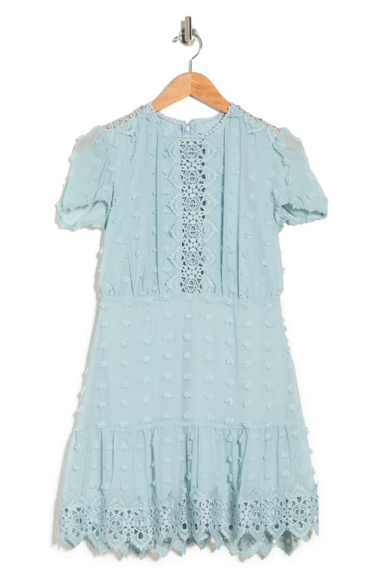 Love By Design Lynsey Short Sleeve Mini Dress In Sage