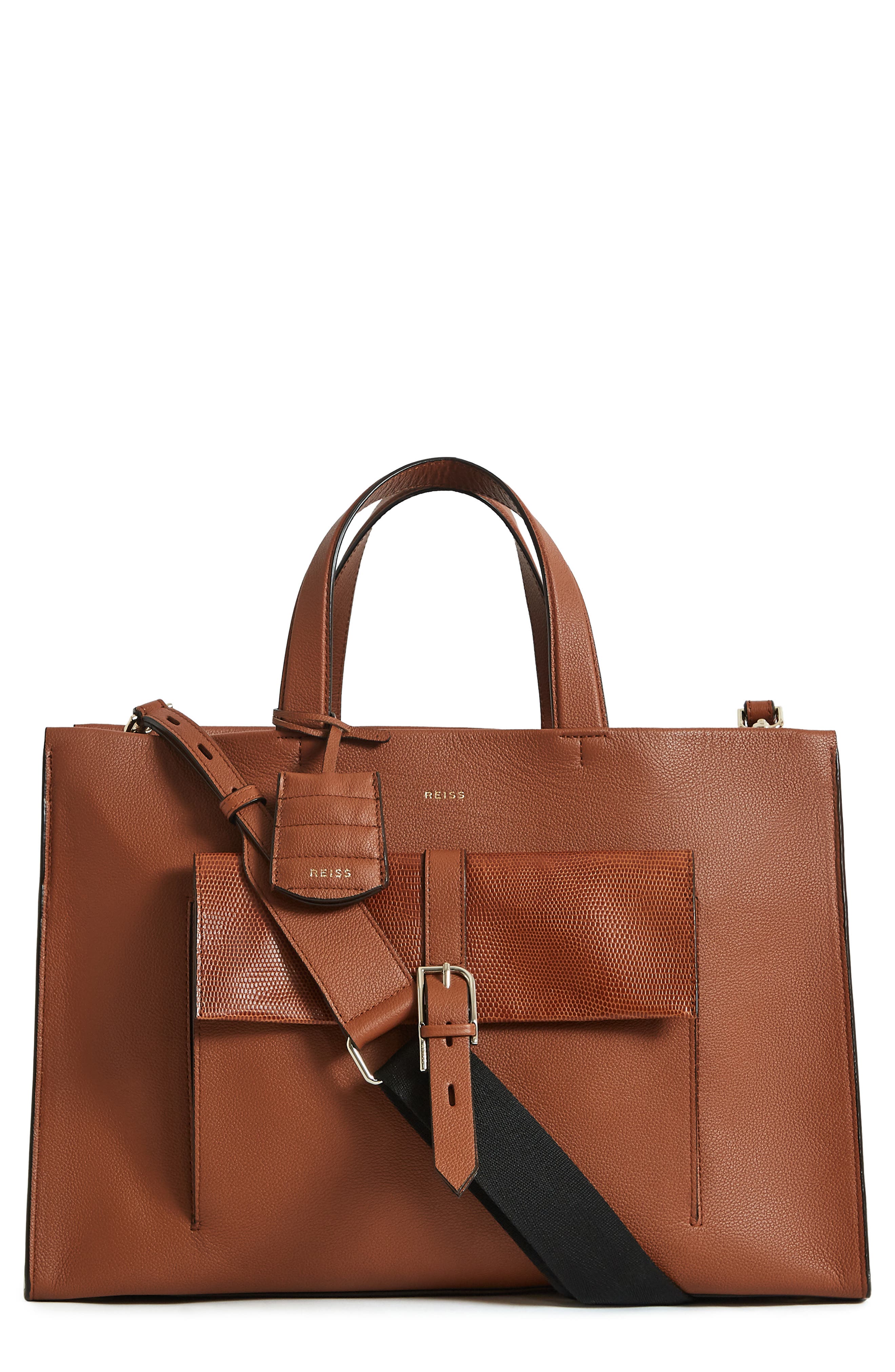 Reiss freya discount leather bucket bag