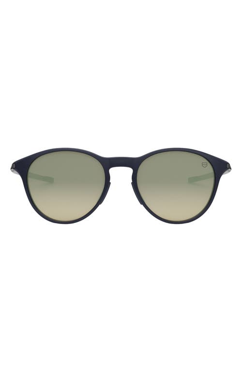 Shop Tag Heuer Vingt Sept 54mm Phantos Sunglasses In Matte Blue/brown Mirror