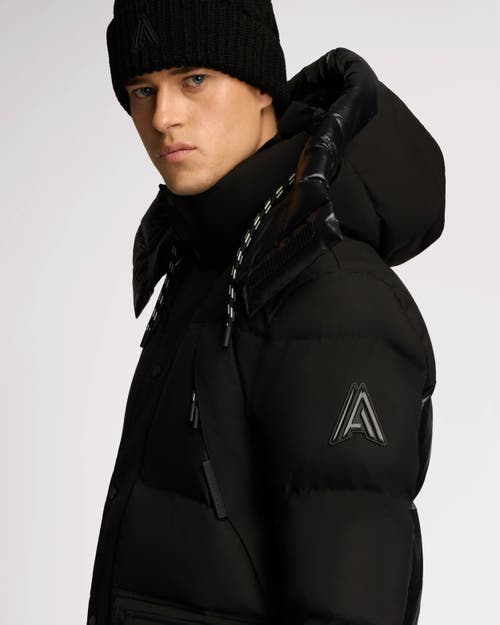 Alpenhaus Verenfeld Heavyweight Puff Parka With Removable Hood In Black