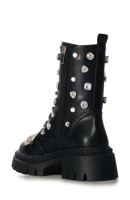 Azalea Wang Wilhelmina Studded Combat Boot In Black