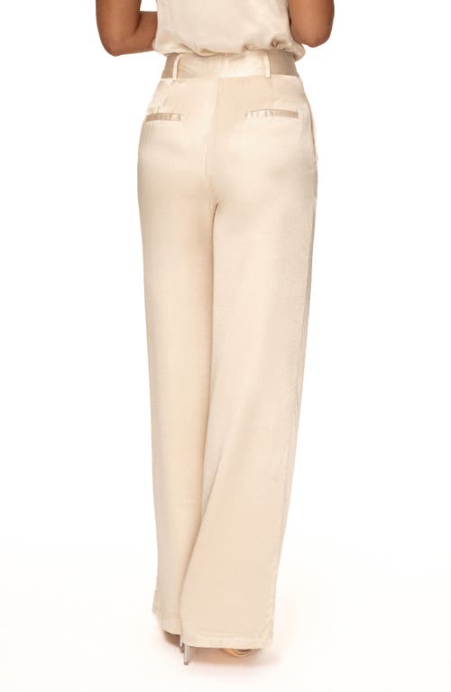 Jluxlabel Ever After Satin Pants In Champagne