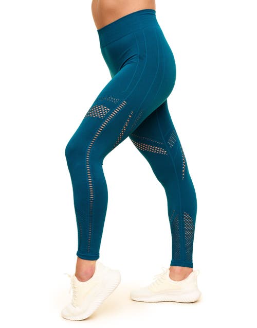 Shop Adore Me Skylar Seamless Leggings In Dark Blue