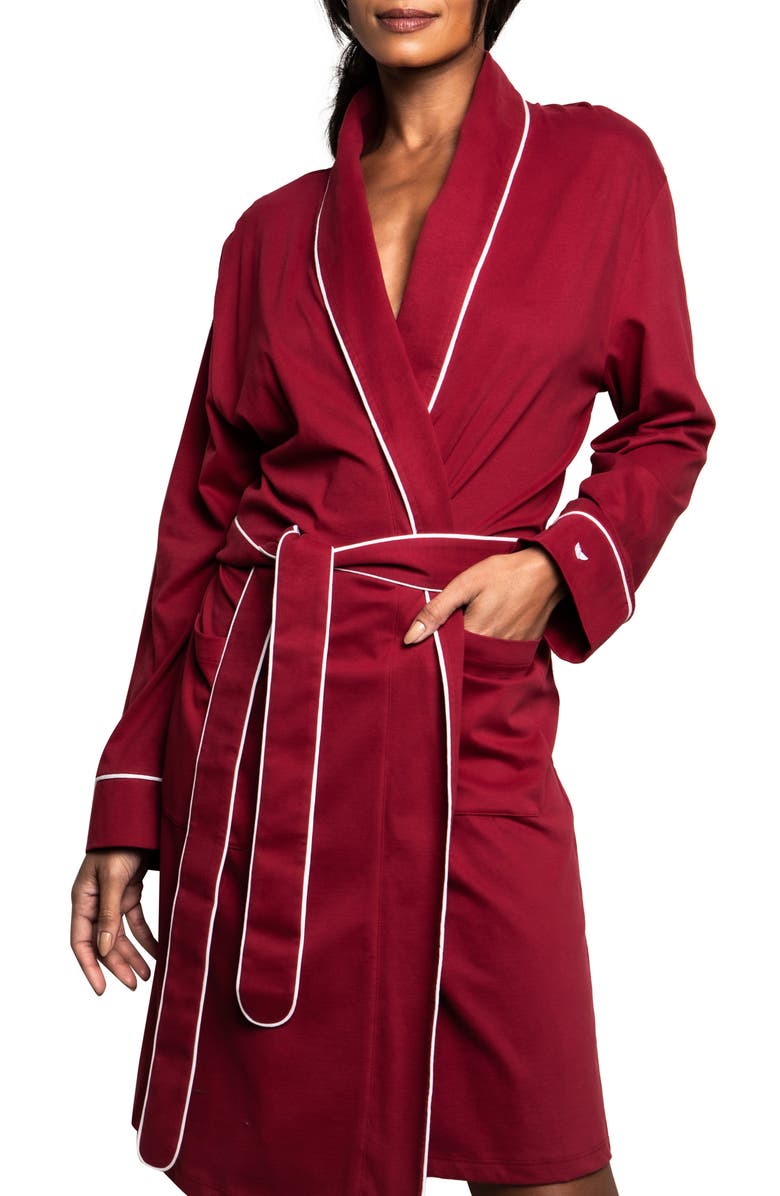 Petite Plume Women's Luxe Pima Cotton Robe Nordstrom