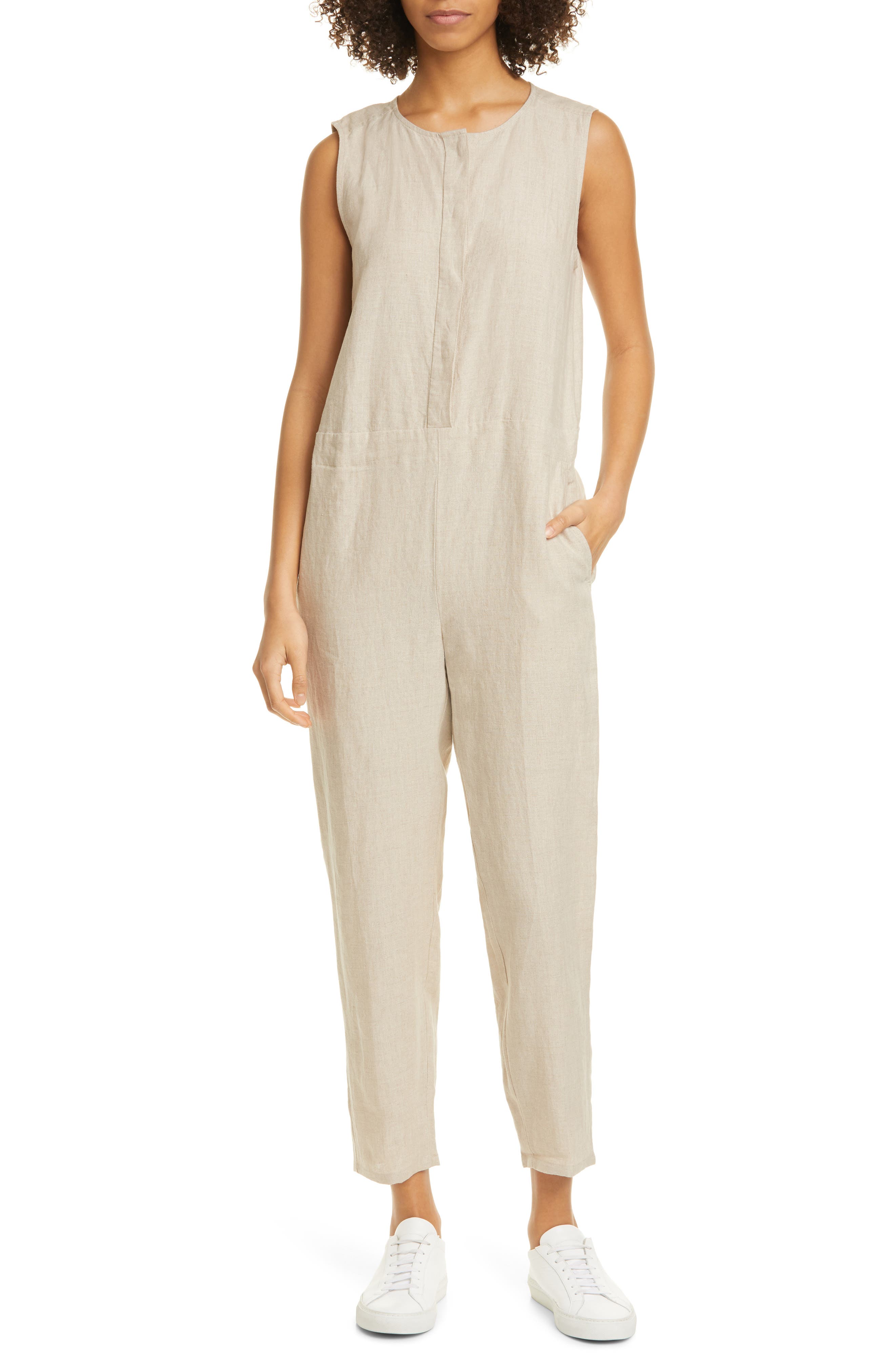 eileen fisher cropped jumpsuit