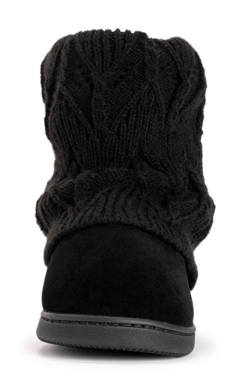 Muk Luks Raquel Womens Faux Suede Ankle Winter Boots In Black Black