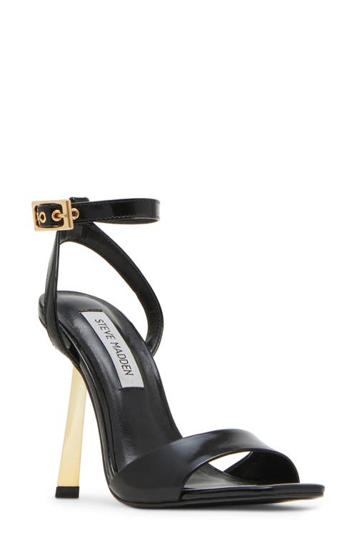 Steve Madden Daphney Ankle Strap Sandal in Black 