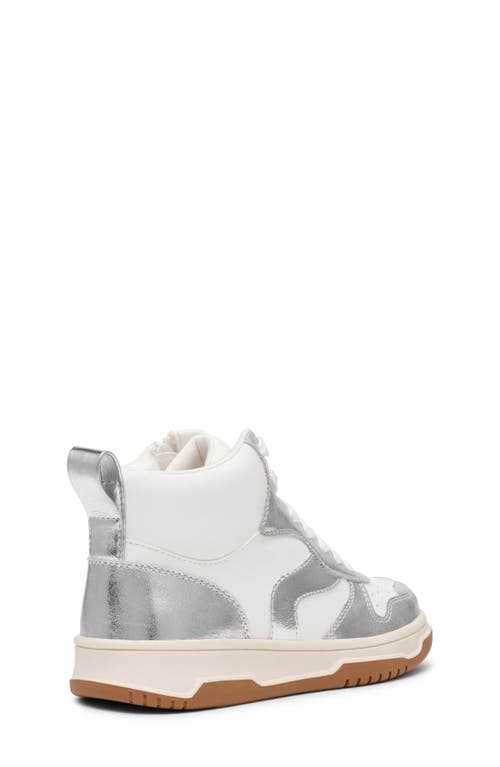Dolce Vita Dv By Paola High Top Sneaker In Silver