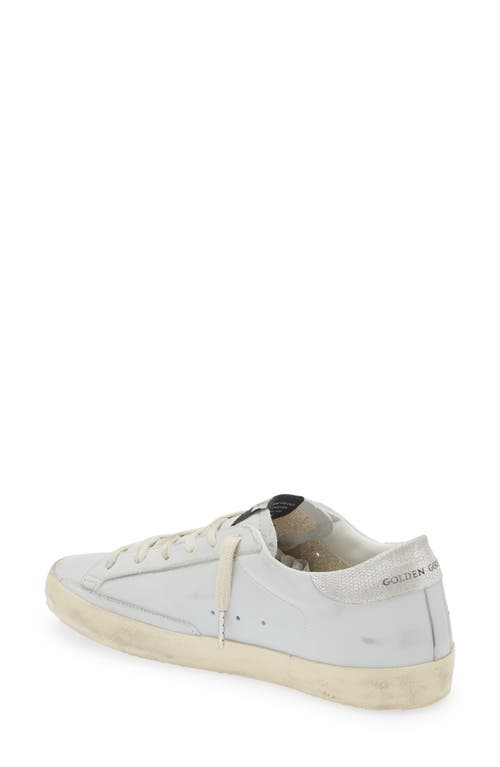 Shop Golden Goose Super-star Low Top Sneaker In Grey/silver