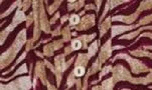 MANGO MANGO ABSTRACT PRINT LONG SLEEVE DRESS