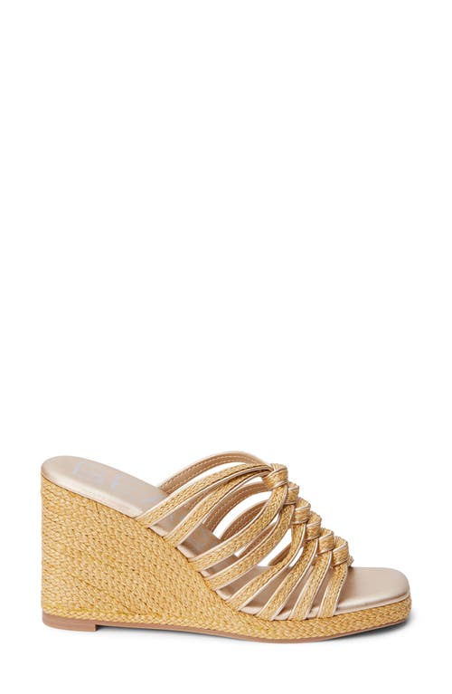 Shop Beach By Matisse Laney Wedge Sandal In Gold