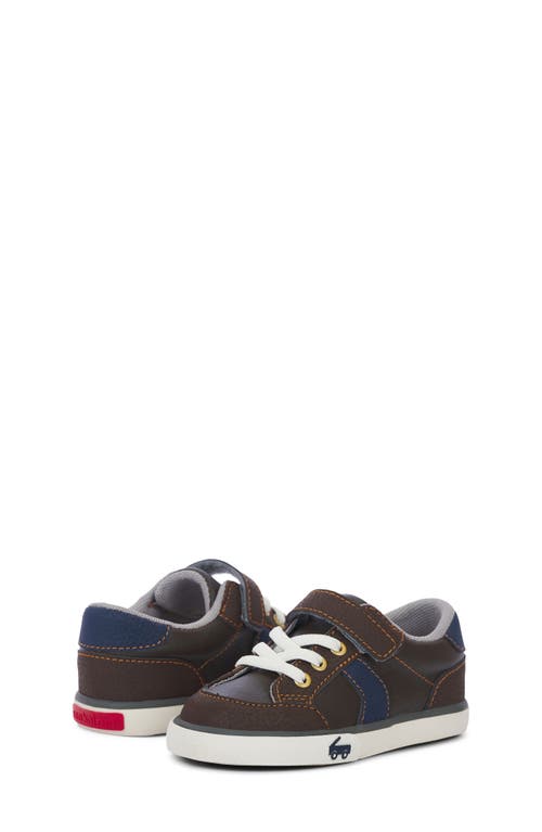 See Kai Run Connor Sneaker In Brown Leather