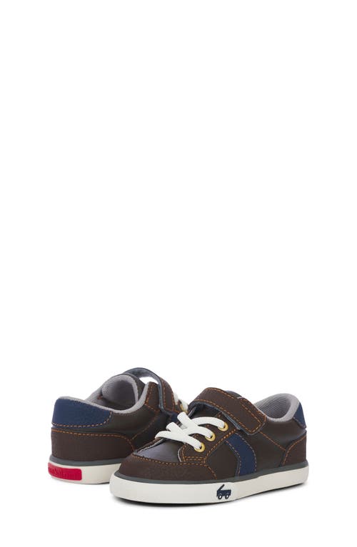 Shop See Kai Run Connor Sneaker In Brown Leather