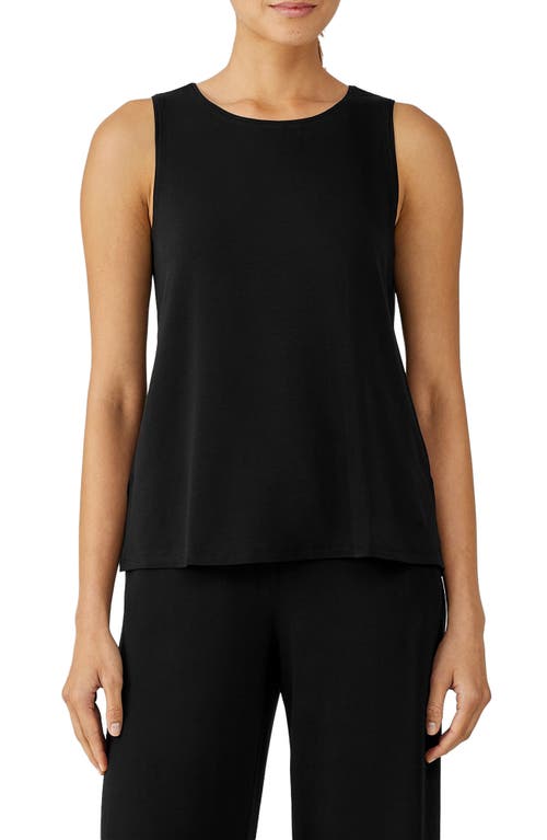 Eileen Fisher Jewel Neck Jersey Tank at Nordstrom