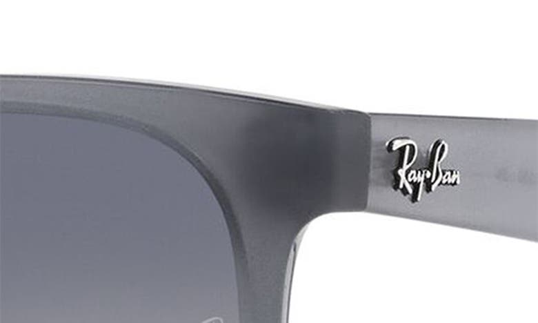 Shop Ray Ban Ray-ban Kids' Junior Justin 48mm Gradient Small Square Sunglasses In Blue Gradient