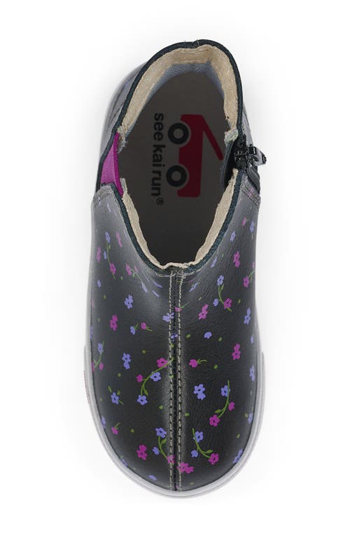 See Kai Run Kids' Keegan Ii High Top Sneaker In Black Floral