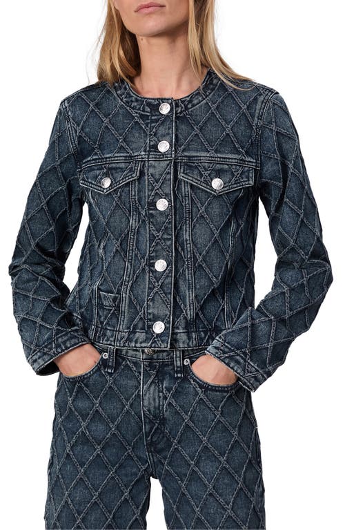 Shop Rag & Bone Cora Patterned Denim Jacket In Karina Quilted