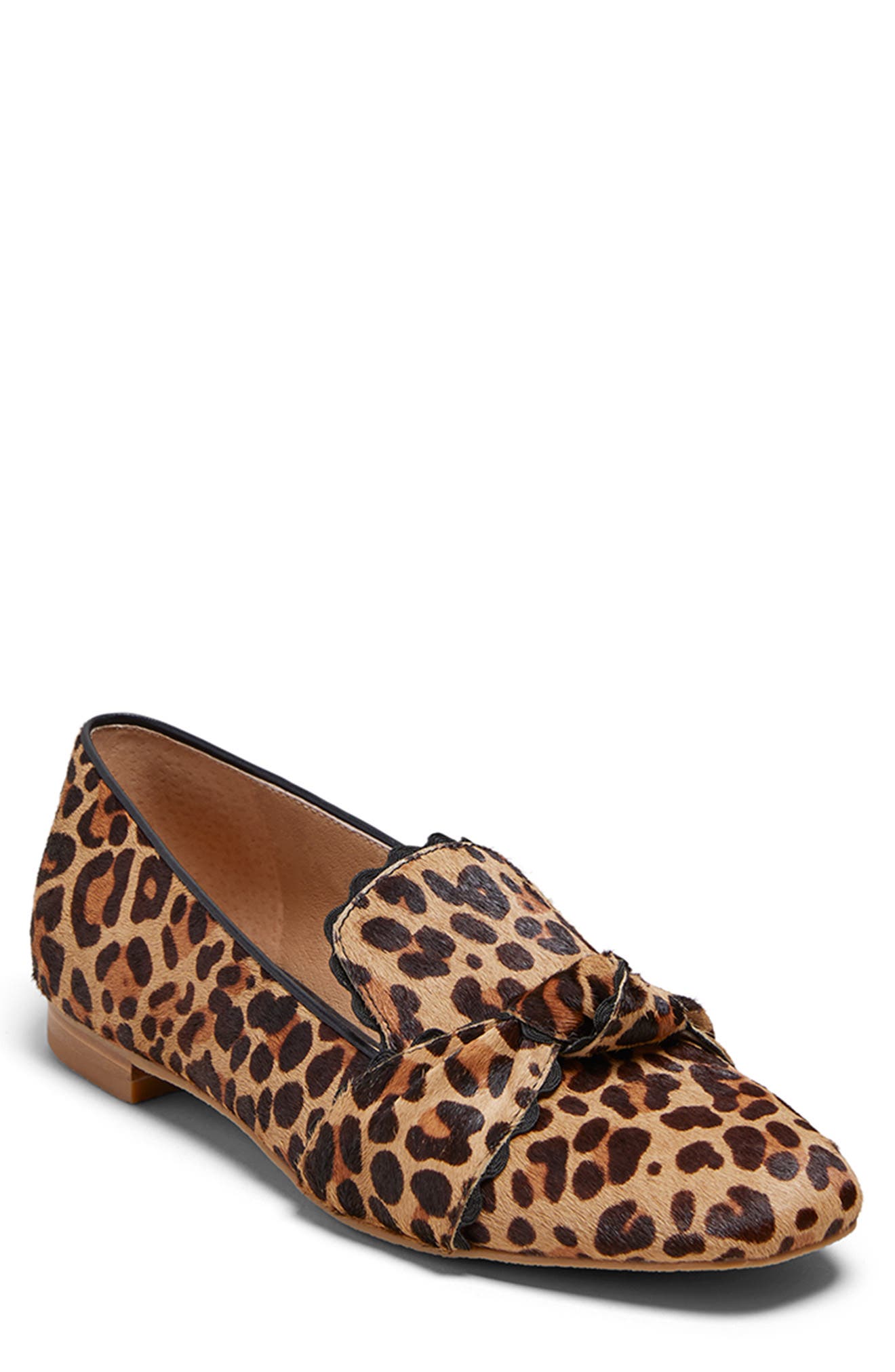 holly leopard slip on loafer