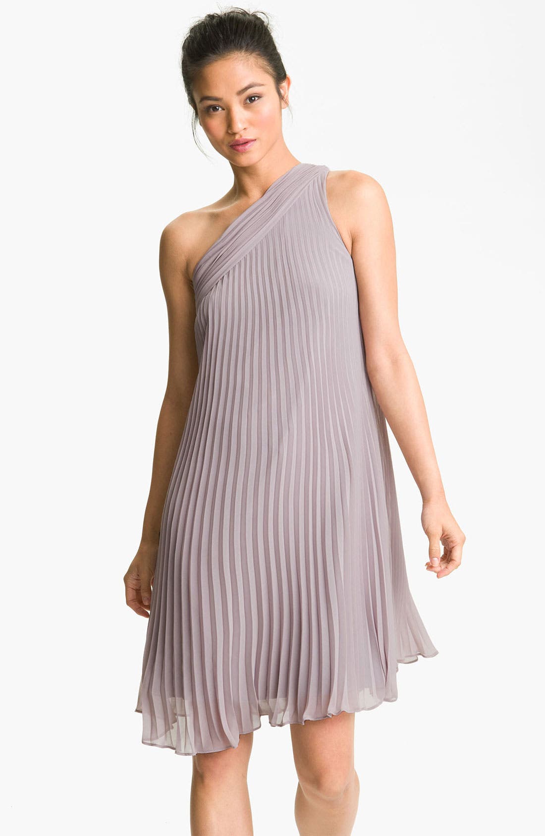 donna morgan one shoulder dress