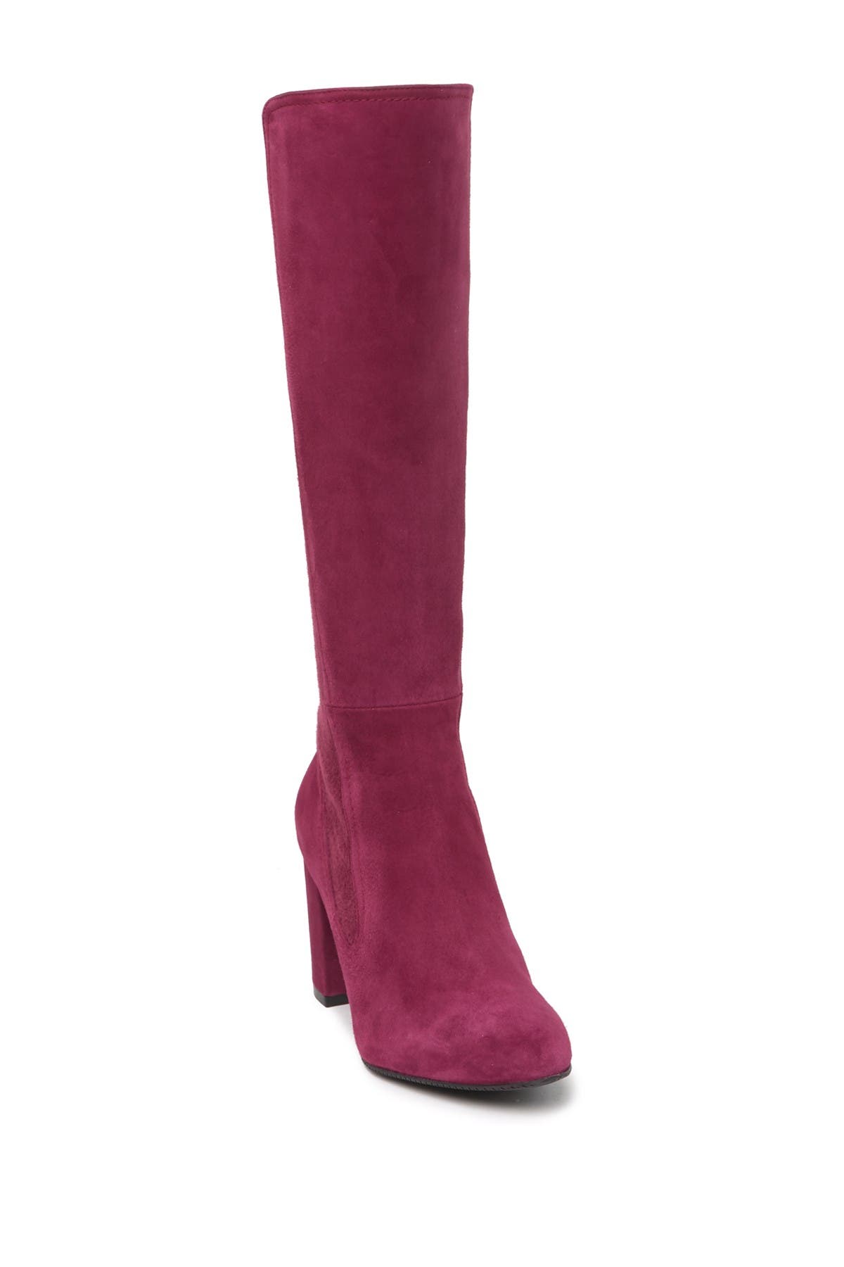 livia suede block heel tall boots