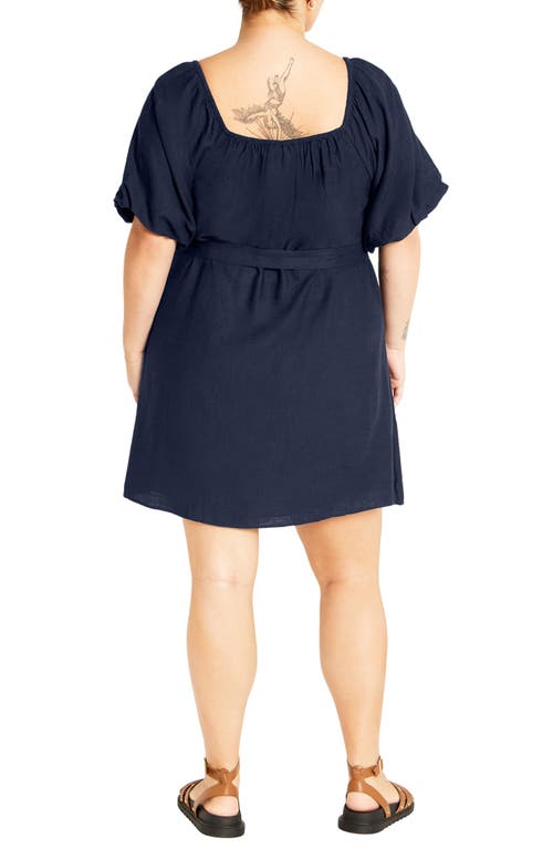 Shop City Chic Uptown Minidress In Navy